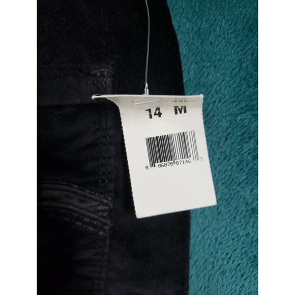 Levis Jeans Size 14 Womens Black Velvet Pants Stretch Mid Rise Skinny NWT - Picture 16 of 16